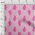 thumbnail image 1 of oneOone Cotton Poplin Fabric Leaves & Floral Block Print Fabric By The Yard 56 Inch Wide, 1 of 4