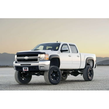 EGR 2011-2014 Fits GMC Sierra 2500HD 2007-2010 Sierra 3500HD Crew Extended Standard Cab Pickup 2 4 Door Set Of 4 Traditional Bolt-On Look Fender Flares 791714