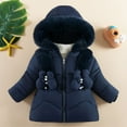 thumbnail image 3 of EnJoCho Girls Winter Parka Coat Fa𝗎x F𝗎r Hood Padded Puffer Jacket Waterproo𝖿 Windproof Insulated Snow Jacket Outerwear Kids Toddler Down Alternative Warm Thermal Zip Up, 3 of 4