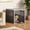 Classic Grey, variant on 30-Inch Dog Crate Furniture End Table - Decorative Corner Dog House Table for Small to Medium Dogs, Indoor Plastic Dog Crate with Lockable Latch (Black, 29.5" L x 21" W x 25.2" H)