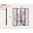 thumbnail image 4 of YRLLENSDAN Wood Oriental Shoji Room Dividers with 4 Panels, 6Ft Folding Privacy Divider for Dorm Wall Divider for Rooms Portable Freestanding Partition Screen, 4 of 8