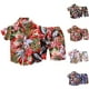 thumbnail image 4 of Odeerbi 1-6 Años Conjunto de Verano Para Niños Hawaiano Camisa de Manga Corta de Algodón Estampado Tropical Conjunto Corto Camisa Gráfica Conjunto de Dos Piezas, 4 of 4