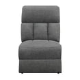 thumbnail image 4 of Bahrain Modular Sectional Armless Chair Charcoal, 4 of 5