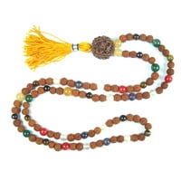 Mogul Spiritual Mala Beads Navgraha Nine Stone Rudraksha Meditation Yoga Mala