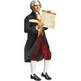 thumbnail image 2 of Thomas Jefferson Quotable Notable - Die Cut Silhouette Greeting Card and Sticker Sheet with Quotes and More - Envelope Included, 2 of 4