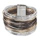 thumbnail image 5 of Pulsera para mujer fácil de usar, brazalete de moda, duradero, accesorios para atuendos con Oro Plata Gris, 5 of 9