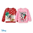 thumbnail image 6 of Disney Mickey Mouse Toddler Girls Pullover Sweatshirts Christmas Character Crewneck Top Size 2-6, 6 of 6