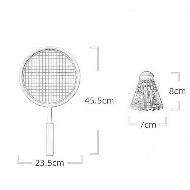 Measurement of badminton 2024 racket and shuttlecock