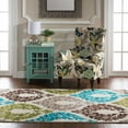 thumbnail image 3 of Claremont Damask Turquoise/Creme Rug, Multiple Sizes, 3 of 4