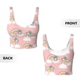 thumbnail image 6 of Sports Bra For Women, Cute Rainbow Koala Sports Bras For Women High Support, Workout Tank Tops Woman With Removable Cups, 6 of 8