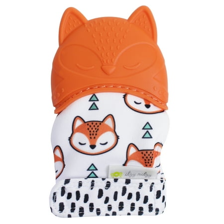 UPC: 0810434030739 | Itzy Ritzy Silicone Teething Mitt Fox
