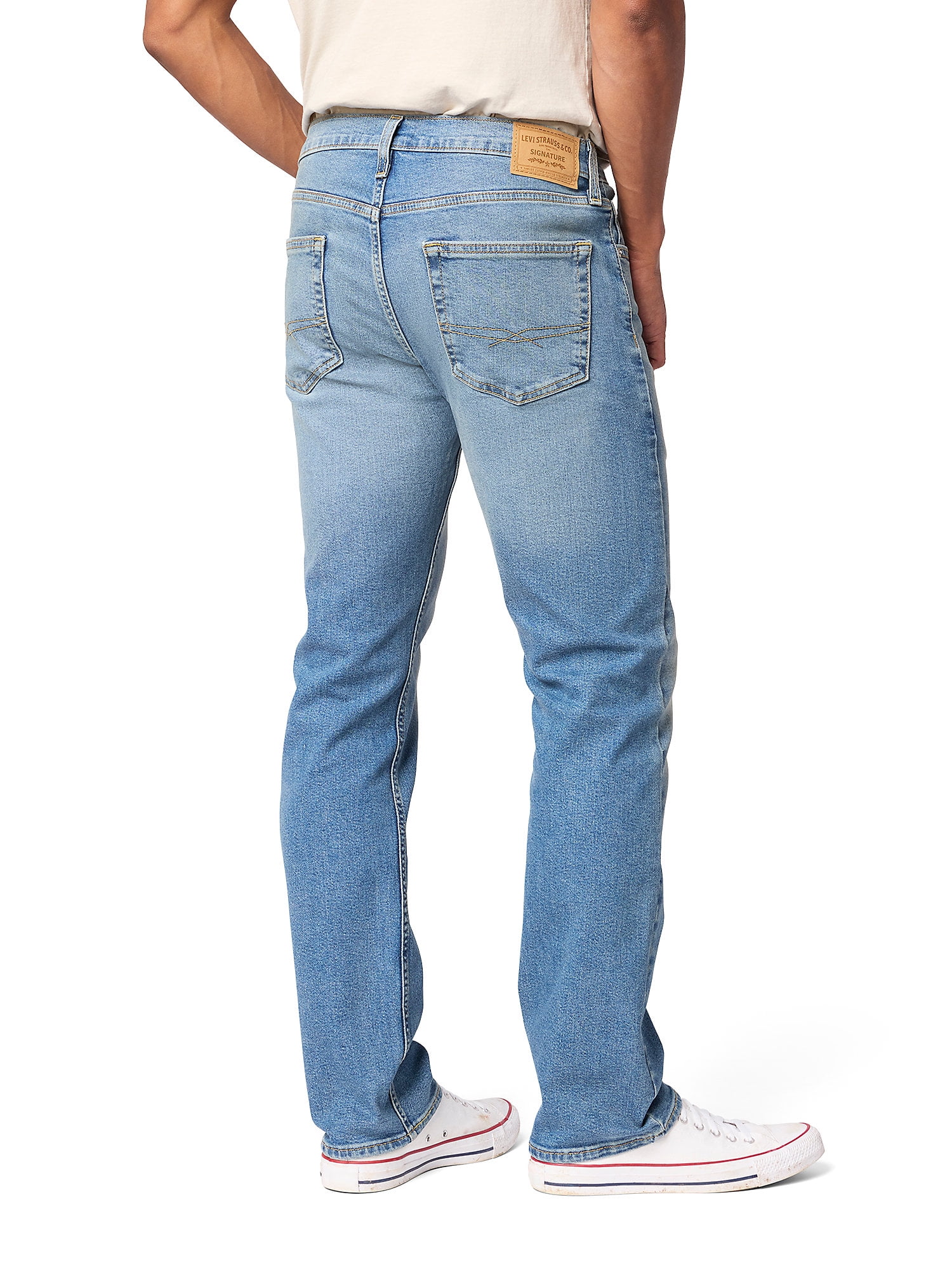 Levi Strauss Signature Men's and Big and Tall Slim Straight Fit Jeans