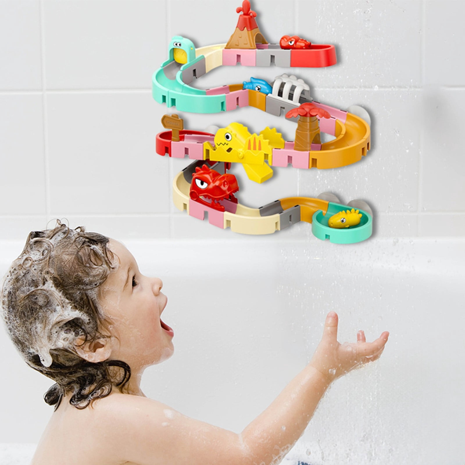 Educational Water Play Toy Interactive Slide ABS Construction Set For Kids Indoor Learning Activity Ages 7 And Up Foot Piano Mat 32" Keyboard Play Mat Building for Toddlers Toddler Sensory Cubes for