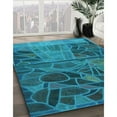 thumbnail image 2 of Ahgly Company Indoor Rectangle Patterned Teal Green Area Rugs, 2' x 4', 2 of 6