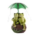 thumbnail image 2 of Matoen Garden Decor Statue, Solar Frog with LED Lights - Outdoor Figurine for Lawn Decoration, Gifts for Mom, Handcrafted Resin Sculpture -Garden Lovers/Mothers Day/Christmas Day Gift, 2 of 9