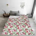 thumbnail image 5 of Pofeuu Flower Print Ultra-Soft Micro Fleece Blanket,for Bed Or Sofa,All Season Throw Blankets Flannel Blanket-40"x30", 5 of 7