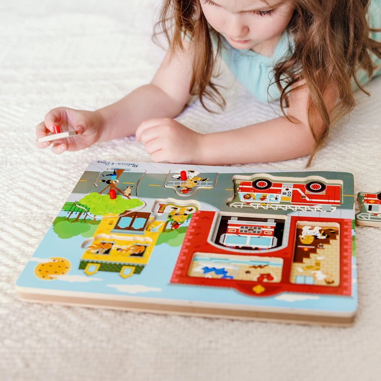 Melissa & Doug Around the Fire Station Sound Puzzle photo 8