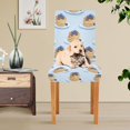 thumbnail image 4 of Yayeee 2 Pack Dining Chair Covers Stretch Parson Chairs Slipcovers Seat Protector, Blueberry Pancake Pattern, 4 of 6