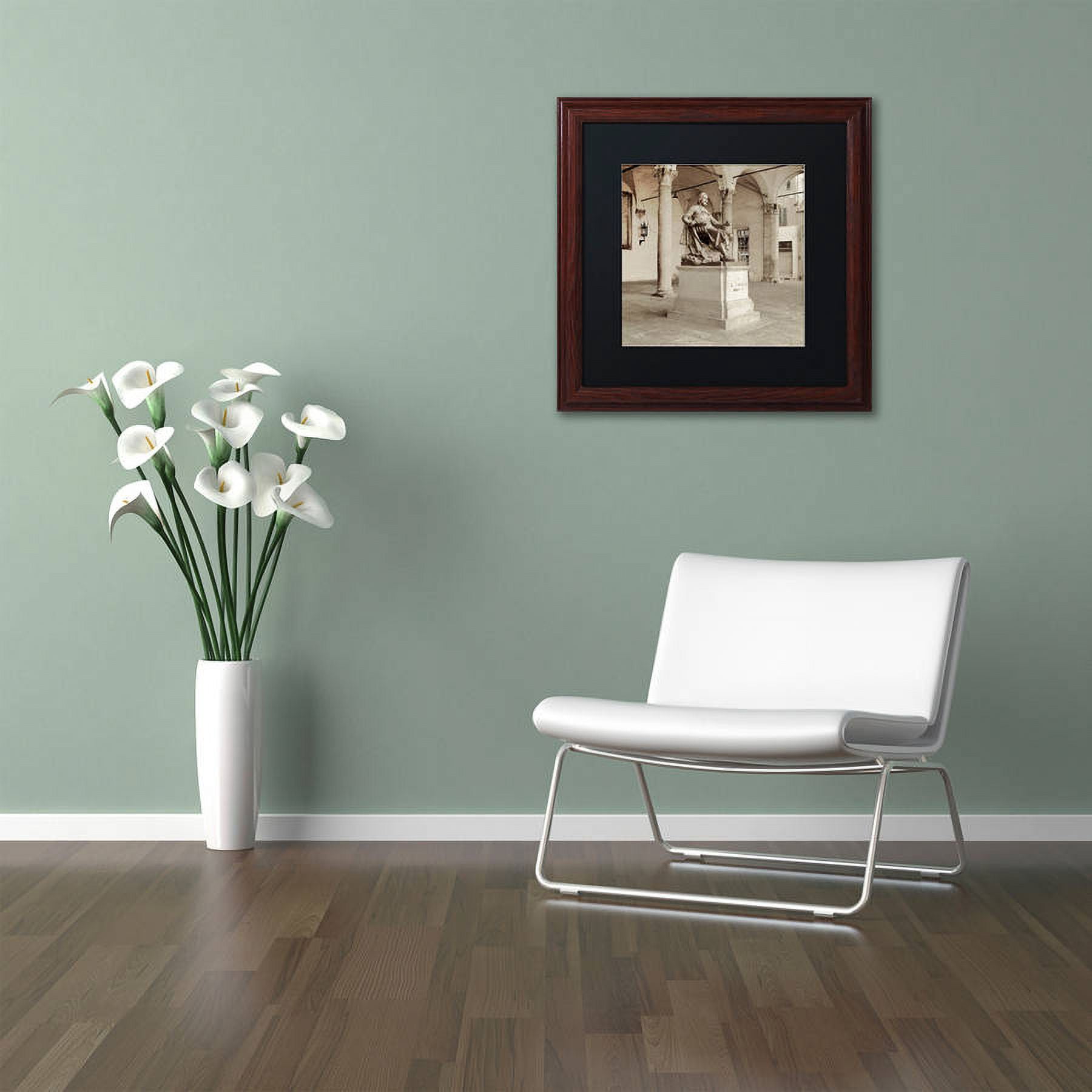 Trademark Fine Art "Lucca II" Canvas Art by Alan Blaustein, Black Matte, Wood Frame