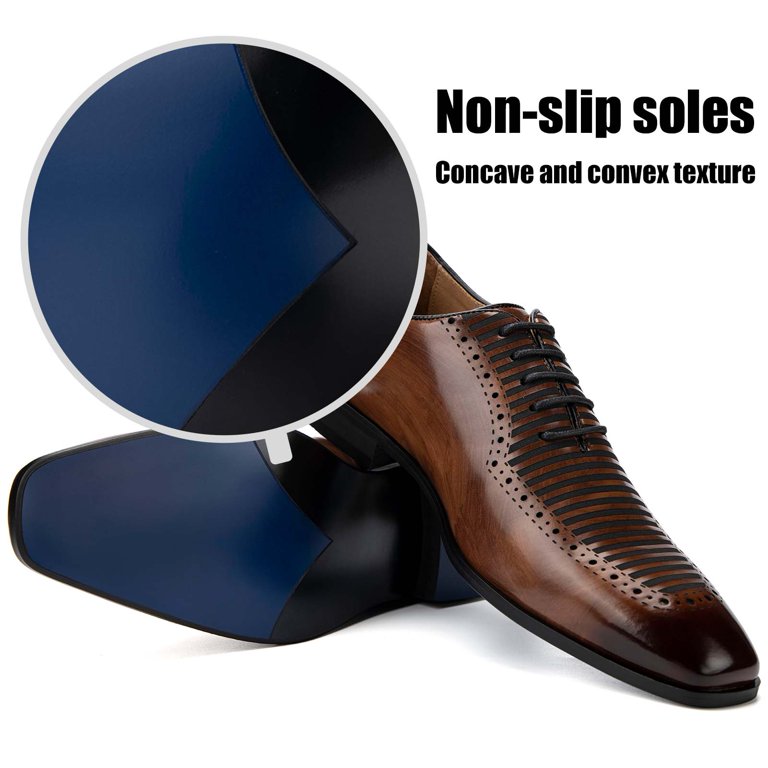 Jtai Brown Leather Men\'s Dress Shoes Sz 11 JITAI Men Dress Leather Shoes Men main image 3