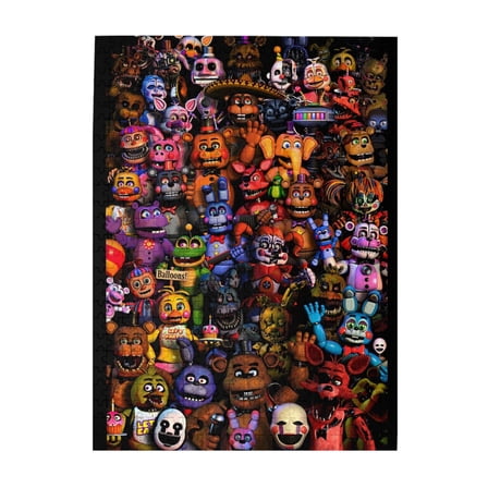 500 Pieces Puzzles Five Nights At Freddy'S Wooden Puzzle Large Puzzle Game Artwork Family Decorations Unique Puzzle Gift