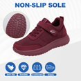 thumbnail image 4 of Wide Fit Walking Shoes for Women Men, Wide Fit Comfort Trainers with Arch Support, Breathable Mesh Sneakers for Elderly Seniors Non-Slip Casual Shoes, 4 of 7