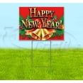 thumbnail image 1 of Happy New Year (18" x 24") Yard Sign, Includes Metal Step Stake, 1 of 6