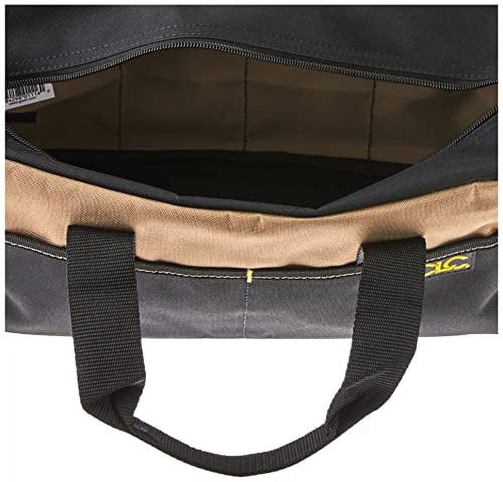 Custom Leathercraft 1116 14-Inch 16-Pocket Heavy-Duty Standard Tool Tote Bag