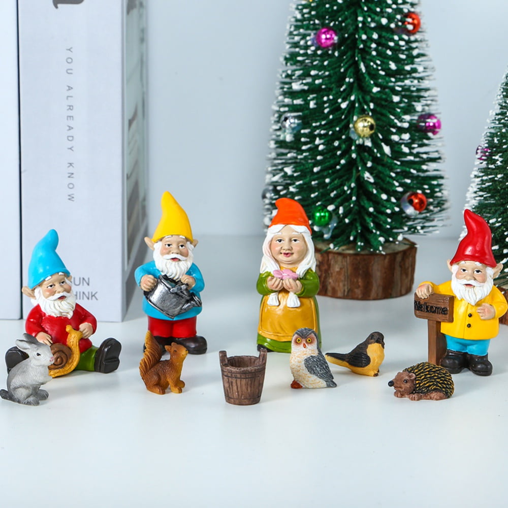 Miniature FAIRY GARDEN Gnome Holidays CHRISTMAS Mushroom Cap Santa Cookies Milk 