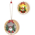 thumbnail image 3 of Adornos para árbol de Navidad, colgante de luz LED de madera, regalo de Navidad, colgante de madera, decoración para fiestas navideñas en casa (ciervo), 3 of 4