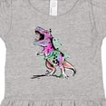 thumbnail image 4 of Inktastic Graffiti Paint Splatter T-rex Girls Baby Dress, 4 of 5