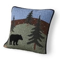 thumbnail image 4 of Donna Sharp Bear Lake Pieced Cotton Square Bear Throw Pillow, 4 of 7