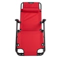 thumbnail image 4 of Qifang Dual-Purpose Folding Recliner Chair, Lightweight Foldable Camping Chair for Hiking Picnic Backyard，Red, 4 of 13