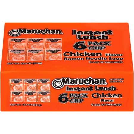 (6 Cups) Maruchan® Instant Lunch Chicken Flavor Ramen Noodle Soup, 2.25 (Singapore Best Instant Noodle)