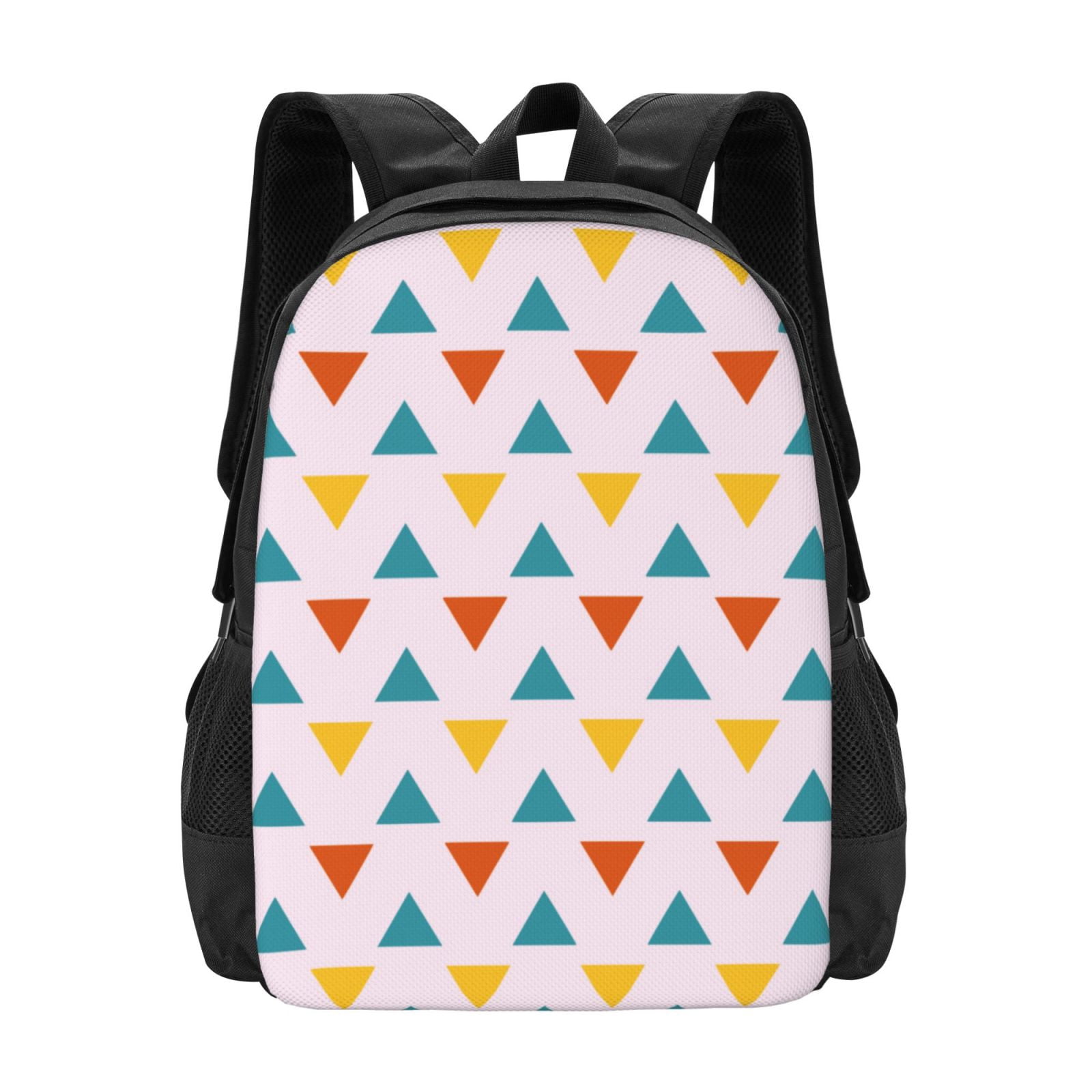 Lightweight Backpack, Colorful Triangle Pattern Casual Backpack Men ...