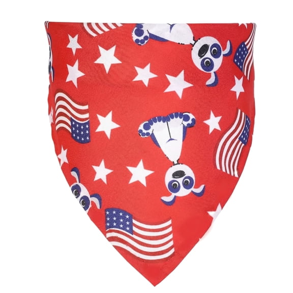 Small Dog Bandana, Red White Blue Pet Scarf, 4Th of July Decoration, Cat Neckerchief, Puppy Party Supply, 1 Pc