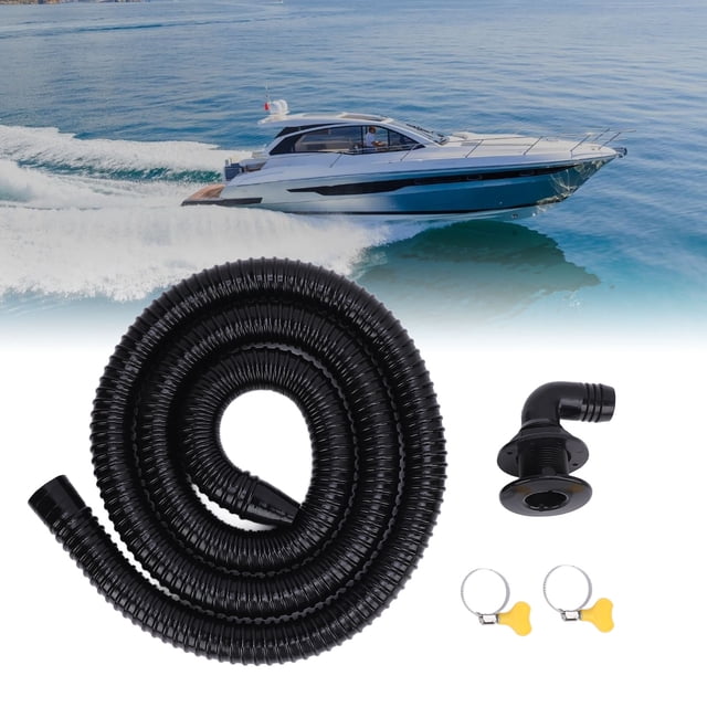 Boat Bilge Installation Kit Efficient Marine Drainage System with Hose Clamps for Yachts Boats