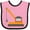 Pink and Black, variant on Inktastic Kids Construction Crane Boys or Girls Baby Bib