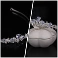thumbnail image 2 of KAKOWELY Tiara de corona de diamantes de imitación, tocado de corona de novia, tocado de boda brillante, banda para el cabello, 2 of 5