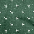 thumbnail image 1 of oneOone Cotton Poplin Twill Green Fabric Christmas Craft Projects Decor Fabric Printed By The Yard 56 Inch Wide, 1 of 6