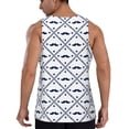 thumbnail image 3 of Fotbe Hipster Mustache Pattern Men's Quick Dry Workout Tank Top Gym Muscle Tee Fitness Bodybuilding Sleeveless T Shirt Breathable Workout Shirt-3X-Large, 3 of 9