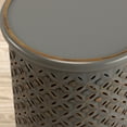 thumbnail image 5 of Jofran Decker Distressed Hardwood Global Drum End Table, 5 of 6