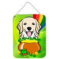 thumbnail image 1 of Caroline's Treasures Golden Retriever Día de San Patricio Impresiones para colgar en la pared o en la puerta BB1949DS1216, 16HX12W, Multicolor Caroline's Treasures BB1949DS1216, 1 of 1