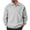 Light Gray, variant on Mens Long Sleeve Polo Hoodies Lapel Button Ribbed Patchwork Casual Sweatshirts Loose Fit Quarter Button Pullover
