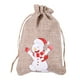 thumbnail image 1 of Bolsas Navideñas De Yute Y Lino, Bolsas De Regalo Con Cordón De Yute Y Lino Para Dulces Y Obsequios Navideños, 1 of 5