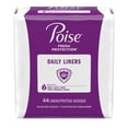 Poise Daily Incontinence Panty Liners, 2 Drop, Very Light Absorbency