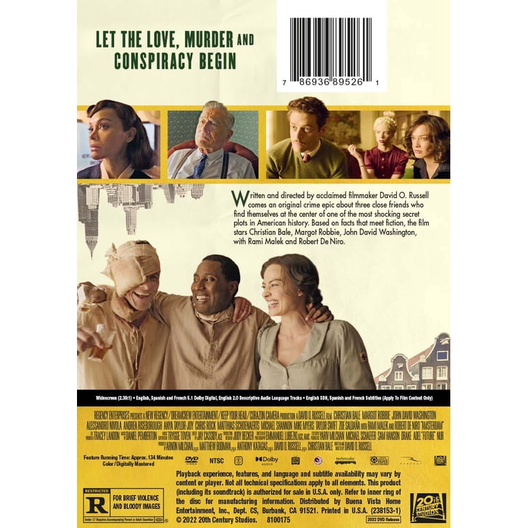 Amsterdam (DVD) WS + SD - Walmart.com
