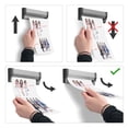 thumbnail image 3 of M&T Displays Fast Note 36 Inch Wall Mounted Aluminum Restaurant Ticket Holder Kitchen Order Tab Grabber Receipt Check Slide Rack Office Memo Paper Clip Menu Organizer Rail, 3 of 8