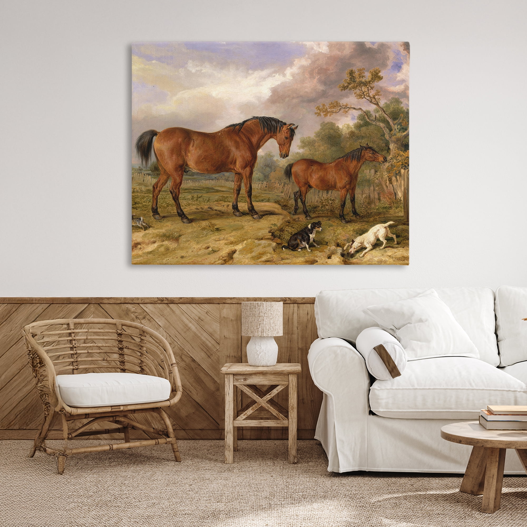 Stupell Industries Classic Portrait of Horses Canvas Wall Art, design by Tina LeCour
