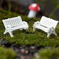 thumbnail image 4 of Bewildely Mini silla de madera de hadas, casa de muñecas, jardín, hogar, mar, playa, Bar, decoración ornamental Decoración del hogar blanco 2.5 cm, 4 of 6